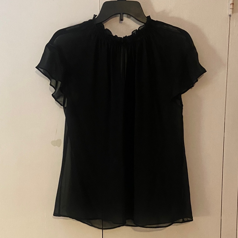 Express Black Sheer Blouse